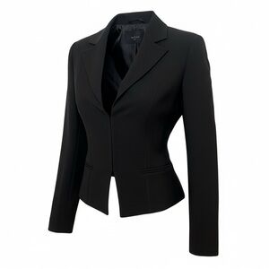 Derin Black Tailored Blazer Jacket Size 36 Fitted Chic